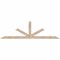 Ekena Millwork Saratoga Smooth Timber Gable Bracket, Douglas Fir, 84"W x 24"H x 3 1/2"D x 3 1/2"F, 7/12 Pitch GBW084X24X0404SAR00SDF - alternate 1
